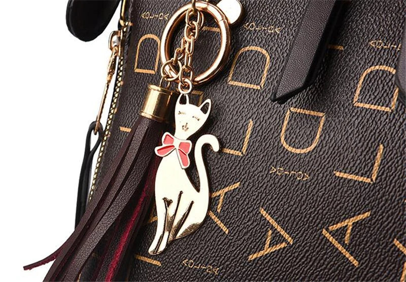 Exquisite Women's PU Leather Tassel Handbag