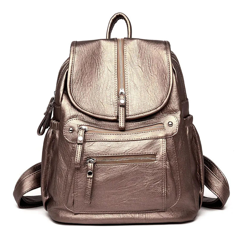 Exquisite Genuine Leather Women's Backpack