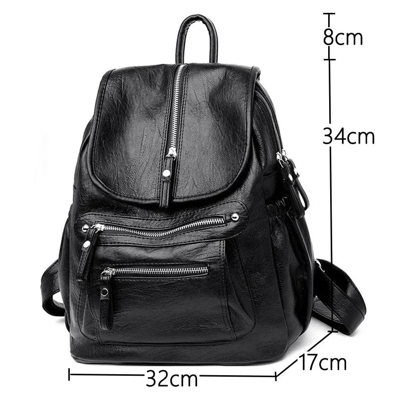 Exquisite Genuine Leather Women's Backpack