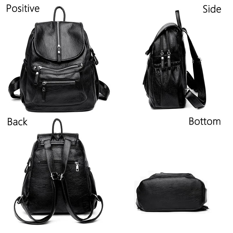 Exquisite Genuine Leather Women's Backpack