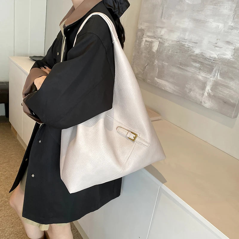 Exquisite Lychee Pattern 2-in-1 Shoulder Bag Set