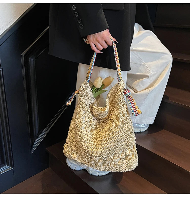 Elegant Summer Woven Tote Bag for Women