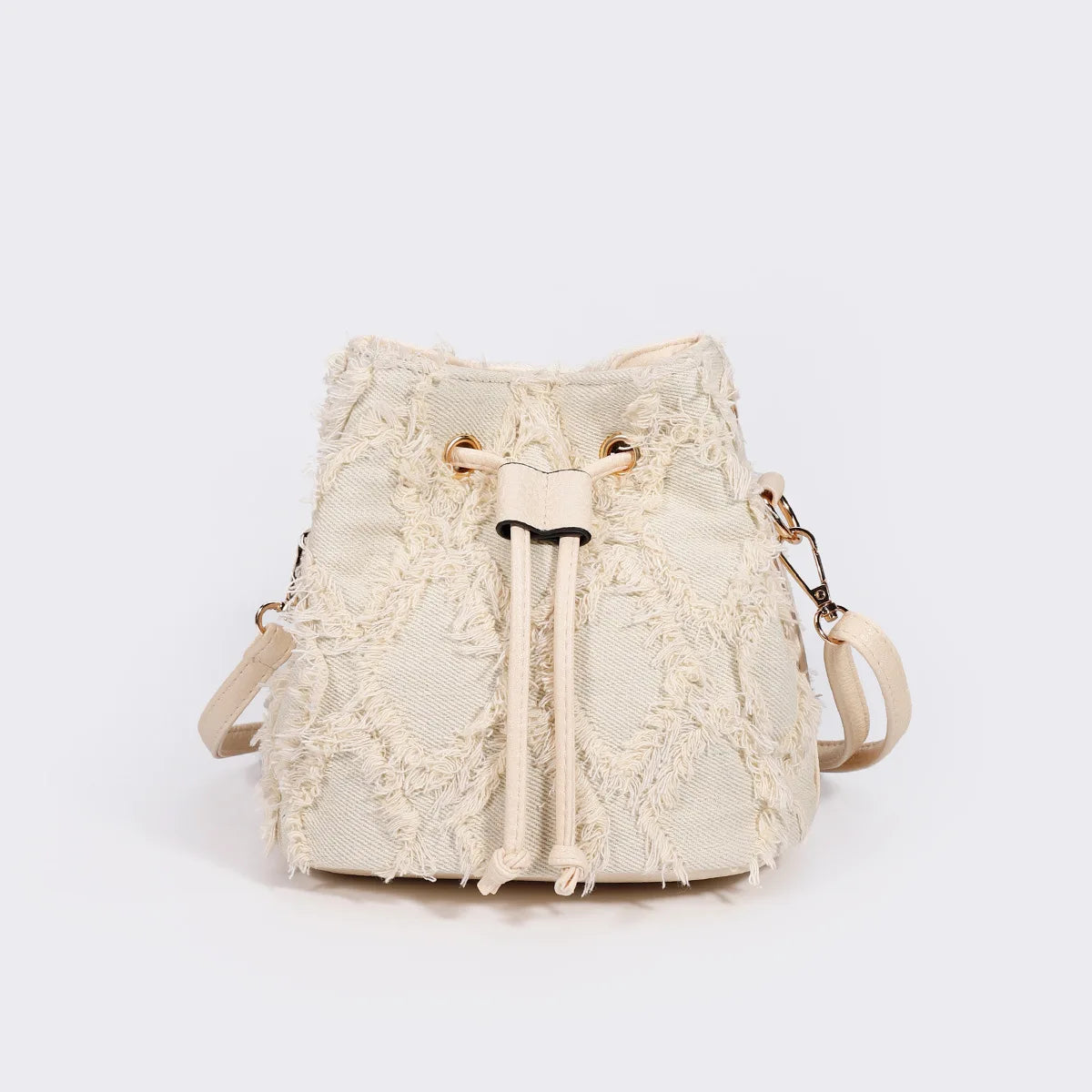 Exquisite Denim Tie-Dye Bucket Bag - Women's Elegance