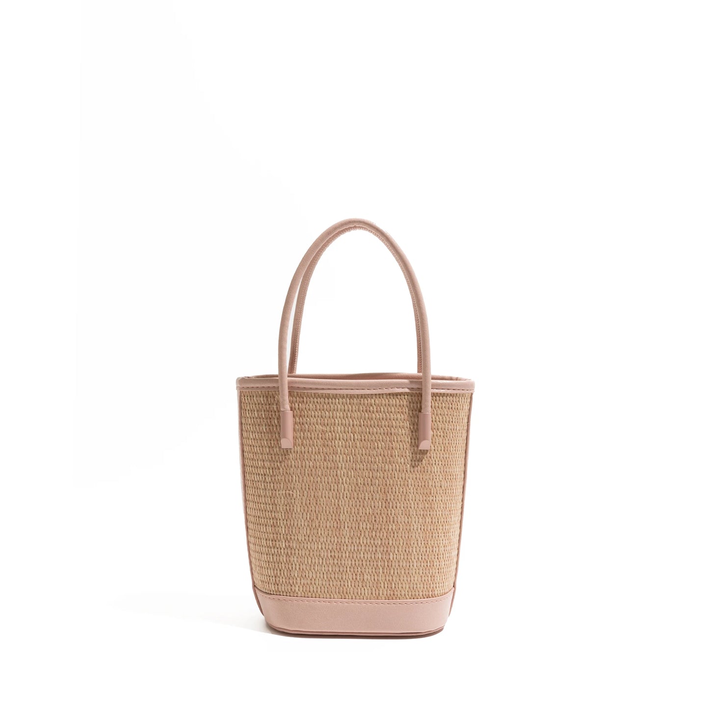 MABULA Luxurious Straw Woven Bucket Bag for Women