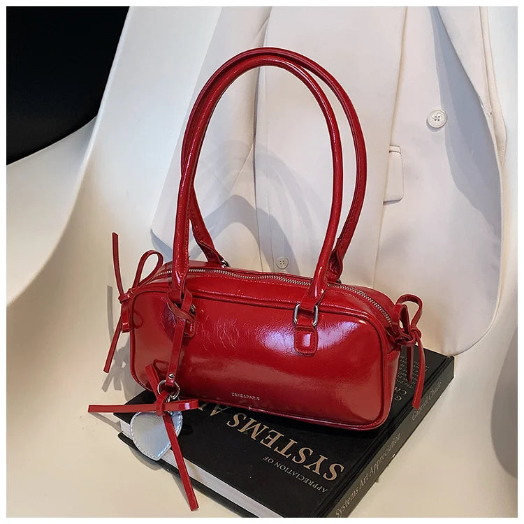 Elegance Boston Bag - Chic Women's Shoulder Handbag
