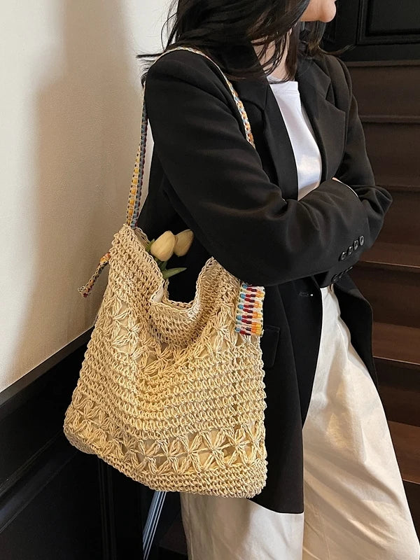 Elegant Summer Woven Tote Bag for Women