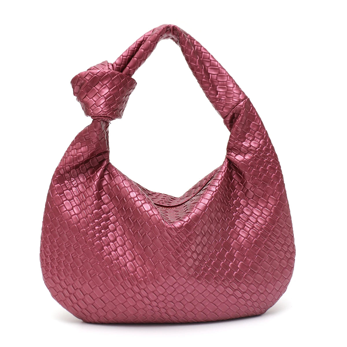 CEZIRA Woven Vegan Leather Hobo Bag