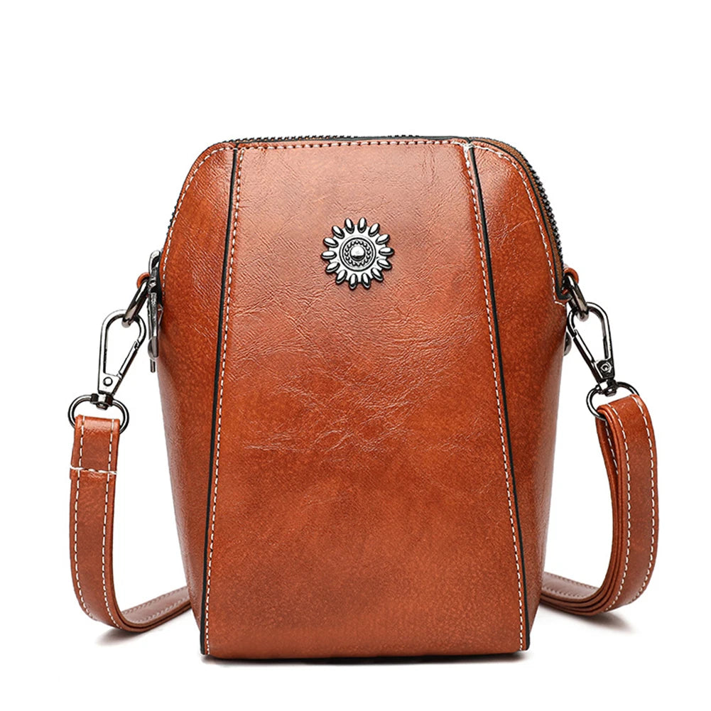 Elegant Women's PU Leather Crossbody Bag