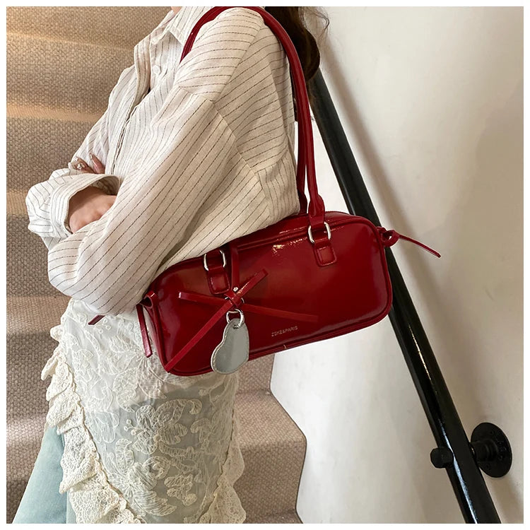Elegance Boston Bag - Chic Women's Shoulder Handbag