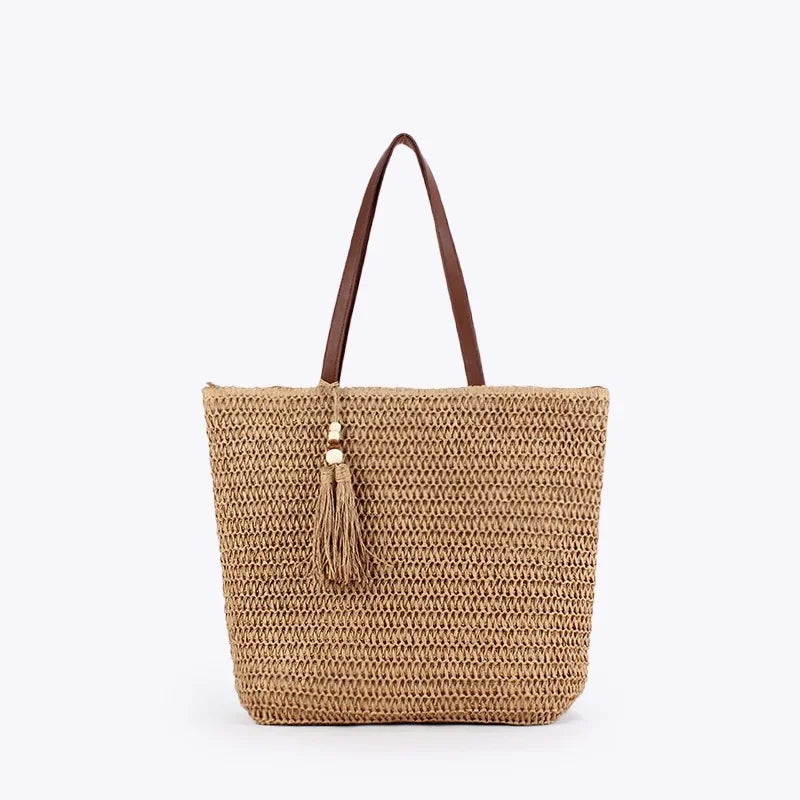 Exquisite Oval Trapezoidal Woven Handbag for Stylish Women