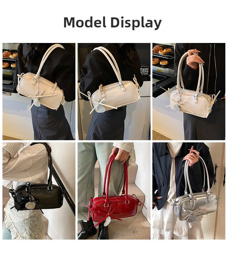 Elegance Boston Bag - Chic Women's Shoulder Handbag