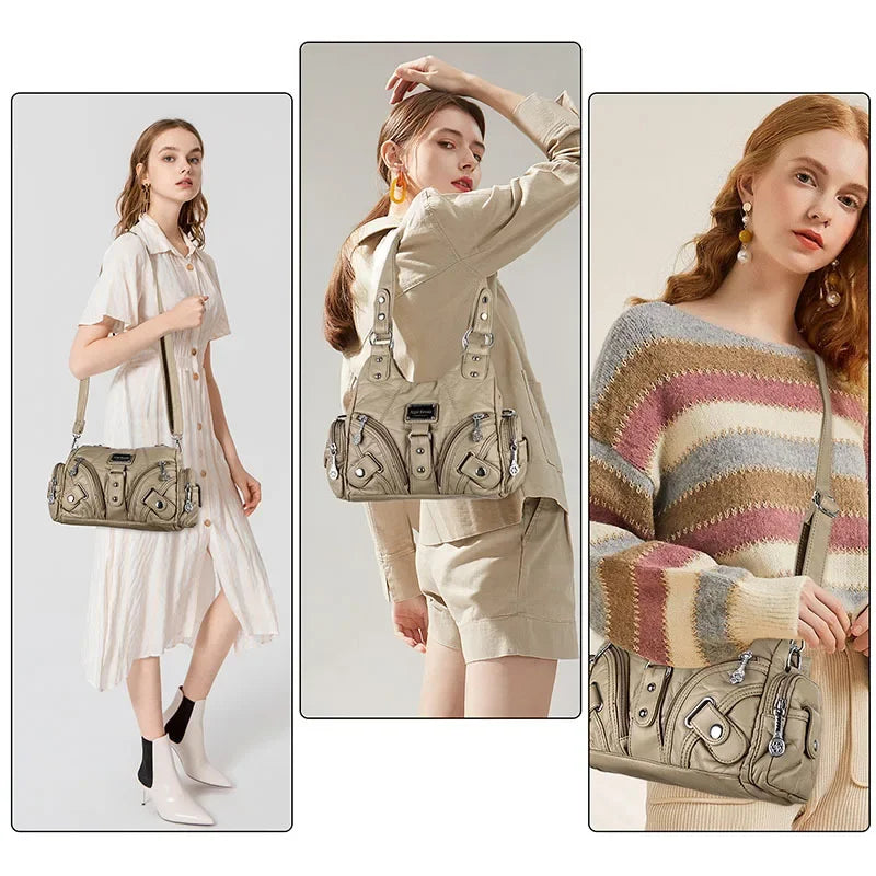 Angelkiss Rose Soft Tote - Elegant Women's Handbag