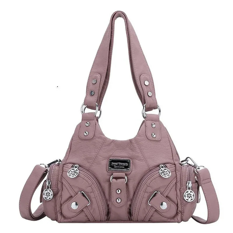 Angelkiss Rose Soft Tote - Elegant Women's Handbag