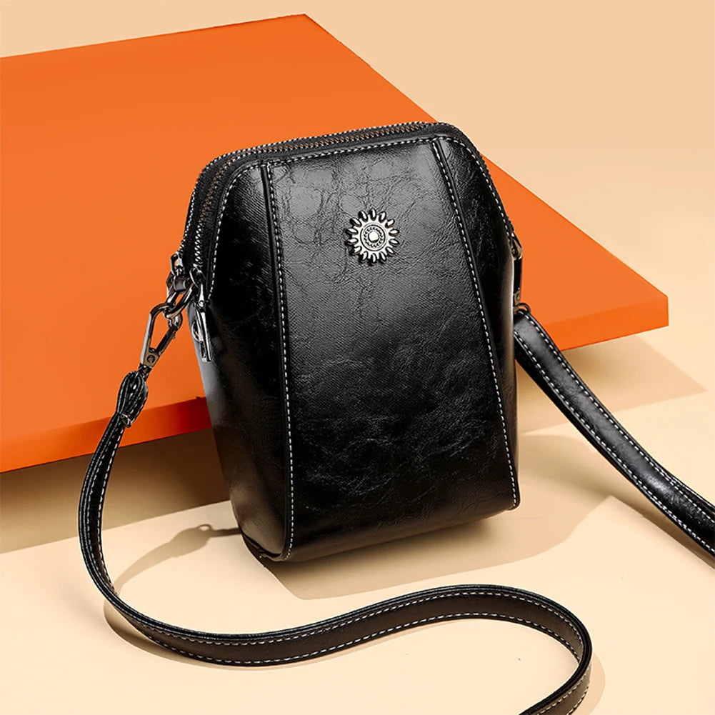 Elegant Women's PU Leather Crossbody Bag