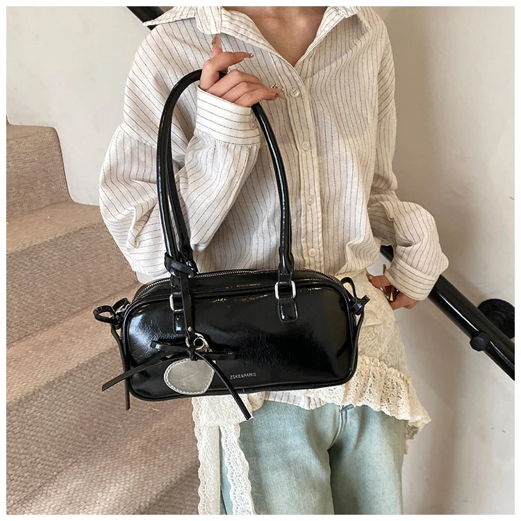 Elegance Boston Bag - Chic Women's Shoulder Handbag