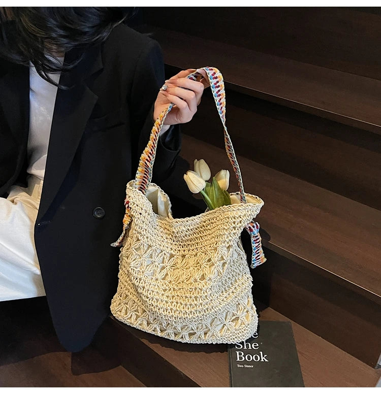 Elegant Summer Woven Tote Bag for Women