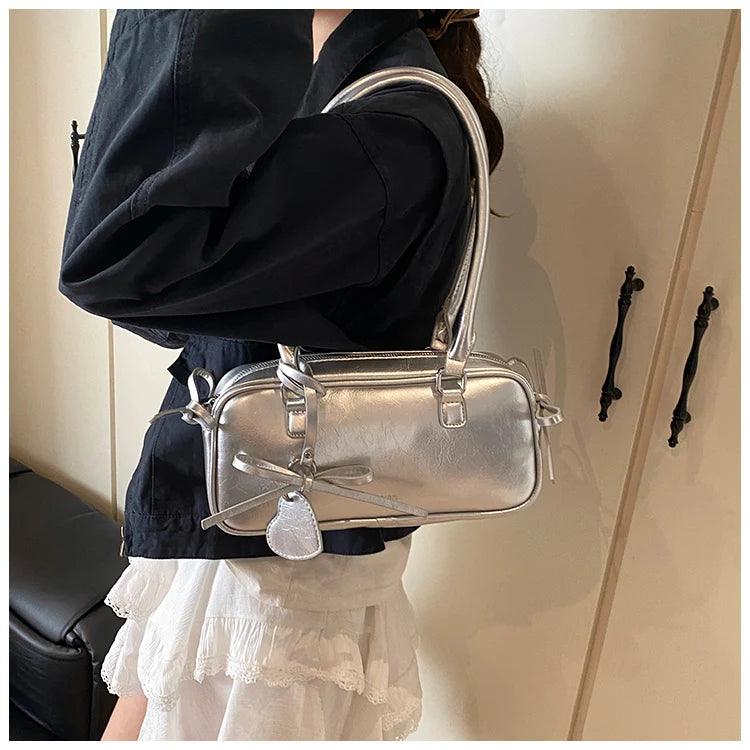 Elegance Boston Bag - Chic Women's Shoulder Handbag