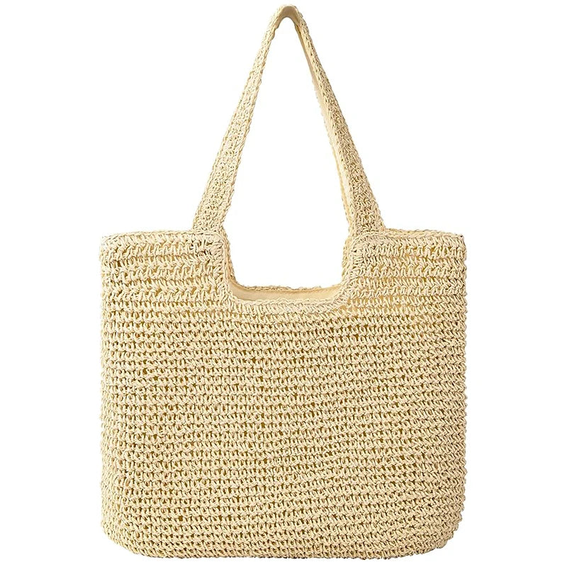 Exquisite Woven Straw Beach Tote for Women