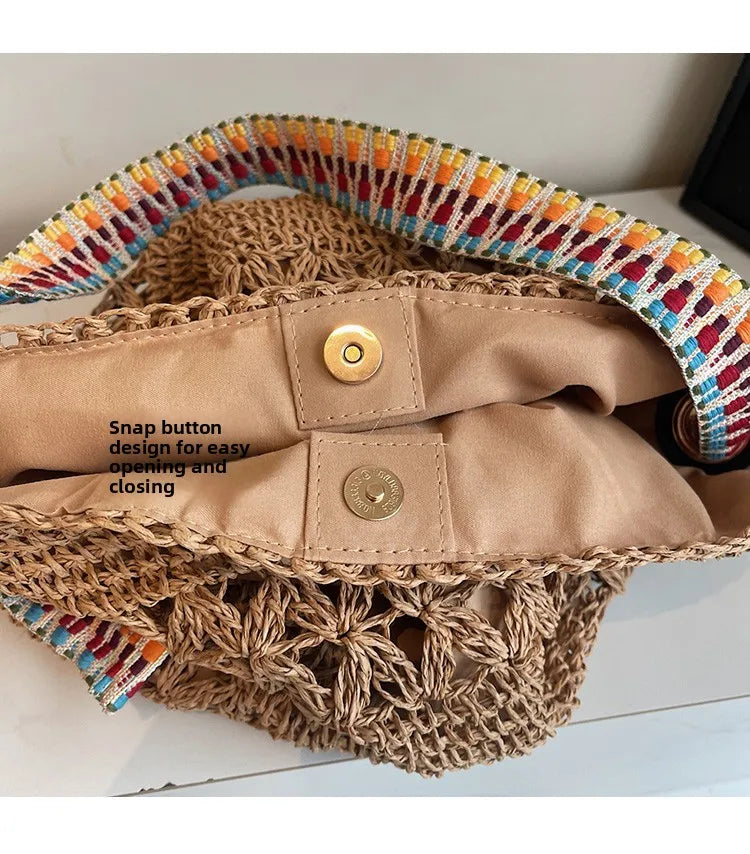 Elegant Summer Woven Tote Bag for Women