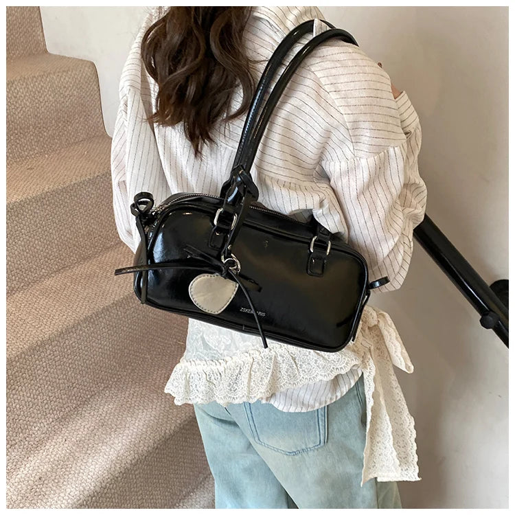 Elegance Boston Bag - Chic Women's Shoulder Handbag