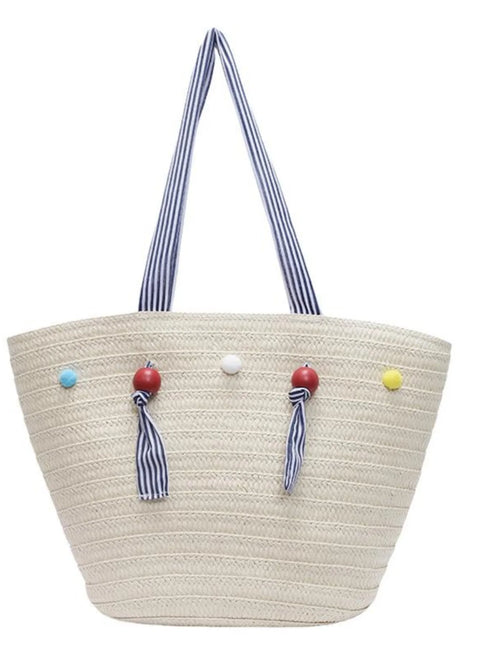 Elegance Woven Tote Bag - Chic & Versatile