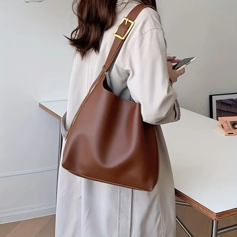 Exquisite Minimalist Women's PU Leather Shoulder Bag
