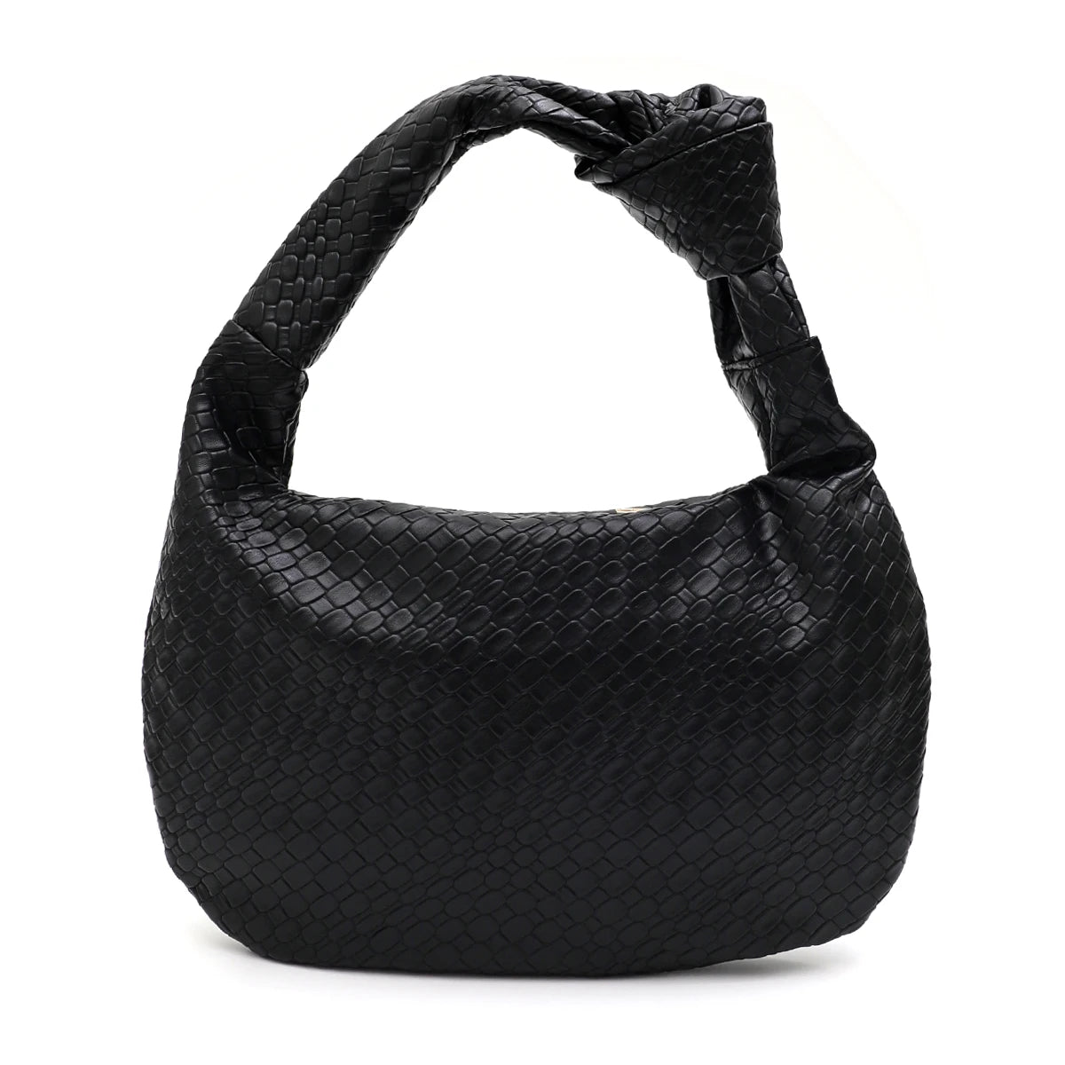 CEZIRA Woven Vegan Leather Hobo Bag