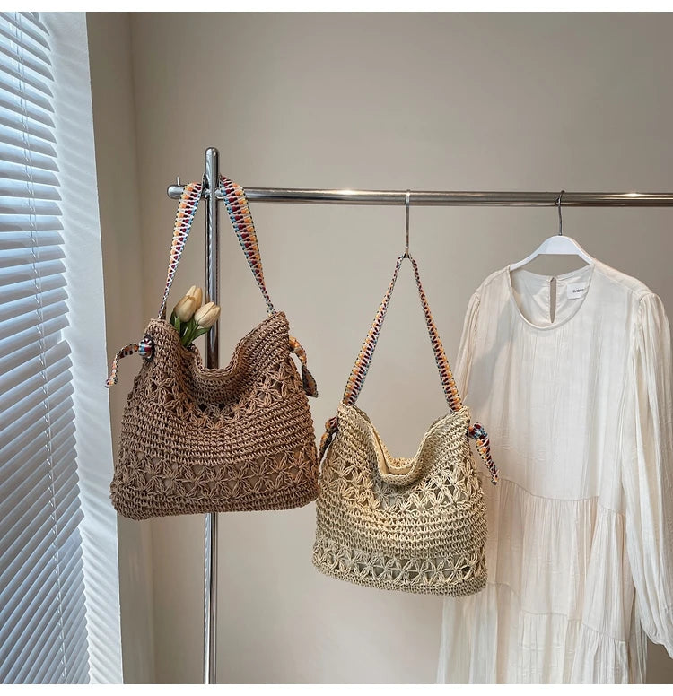 Elegant Summer Woven Tote Bag for Women