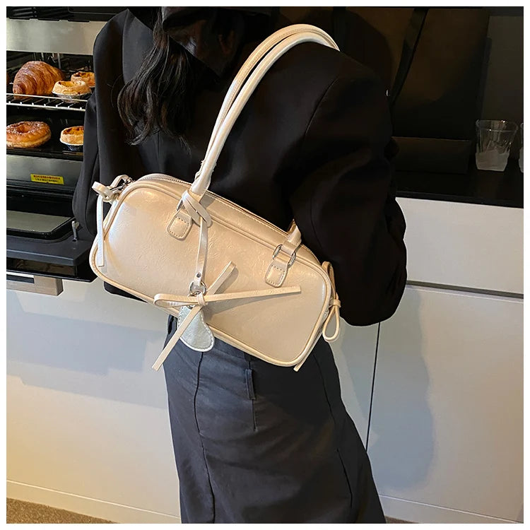 Elegance Boston Bag - Chic Women's Shoulder Handbag
