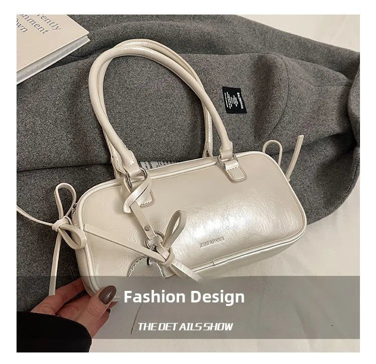 Elegance Boston Bag - Chic Women's Shoulder Handbag