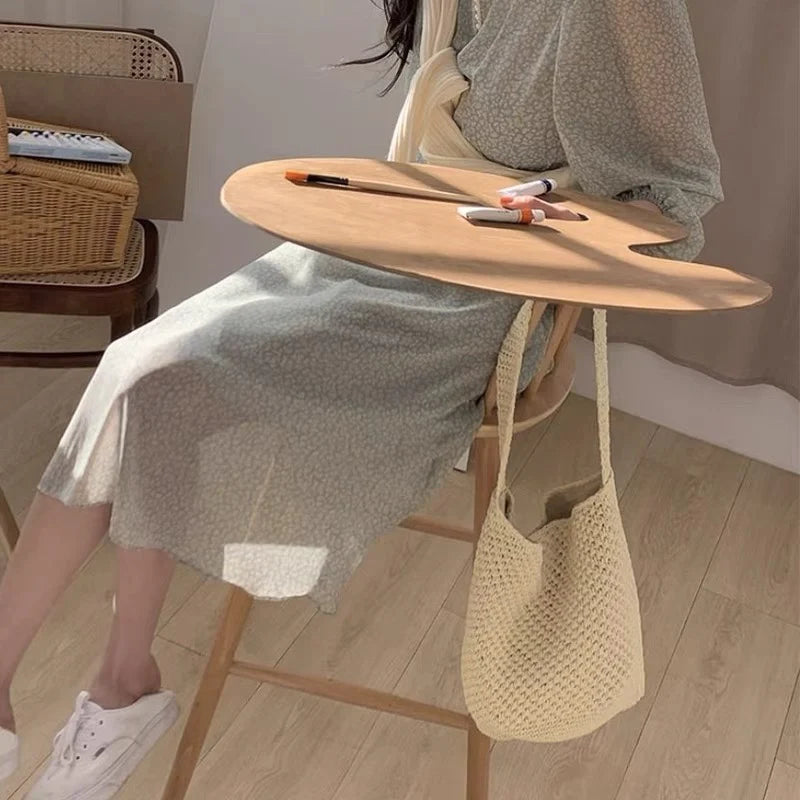 Exquisite Summer Basket Weave Tote Bag