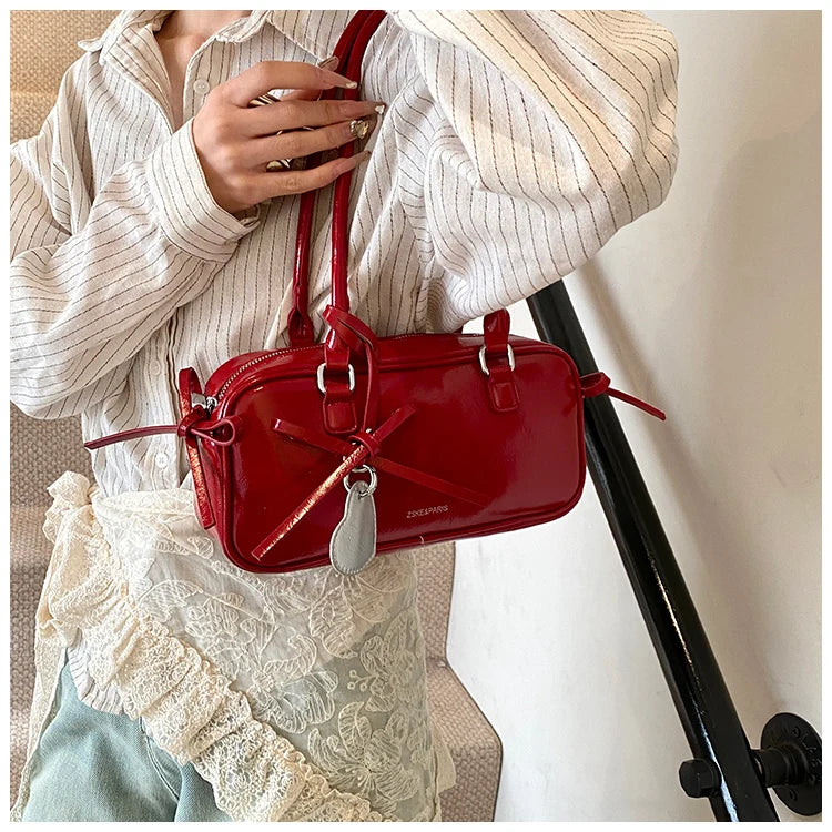 Elegance Boston Bag - Chic Women's Shoulder Handbag