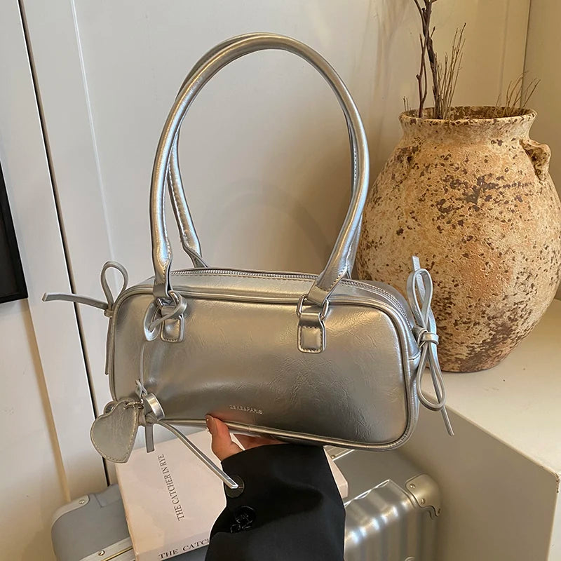 Elegance Boston Bag - Chic Women's Shoulder Handbag