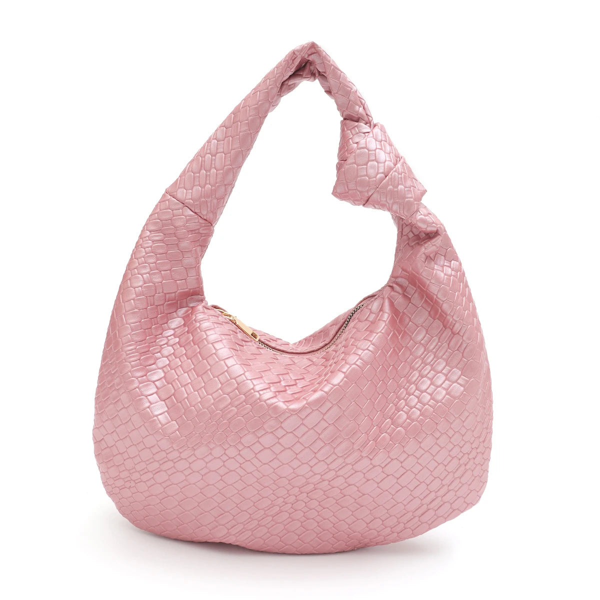 CEZIRA Woven Vegan Leather Hobo Bag