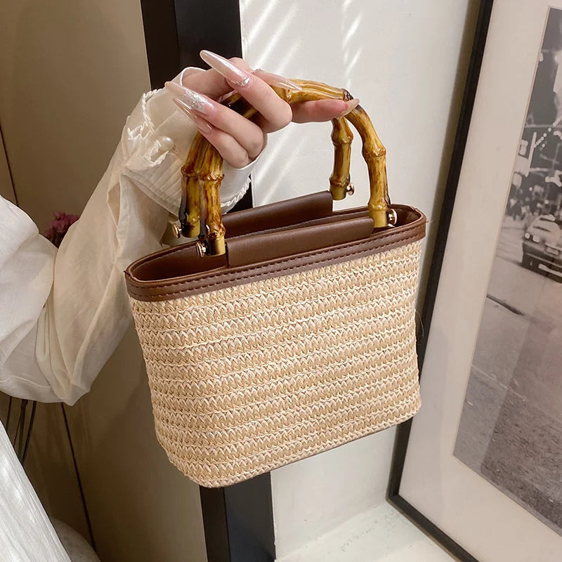 Exquisite Handwoven Straw Crossbody Bag