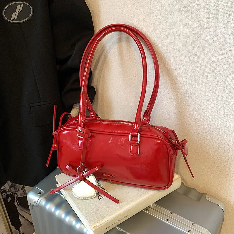 Elegance Boston Bag - Chic Women's Shoulder Handbag