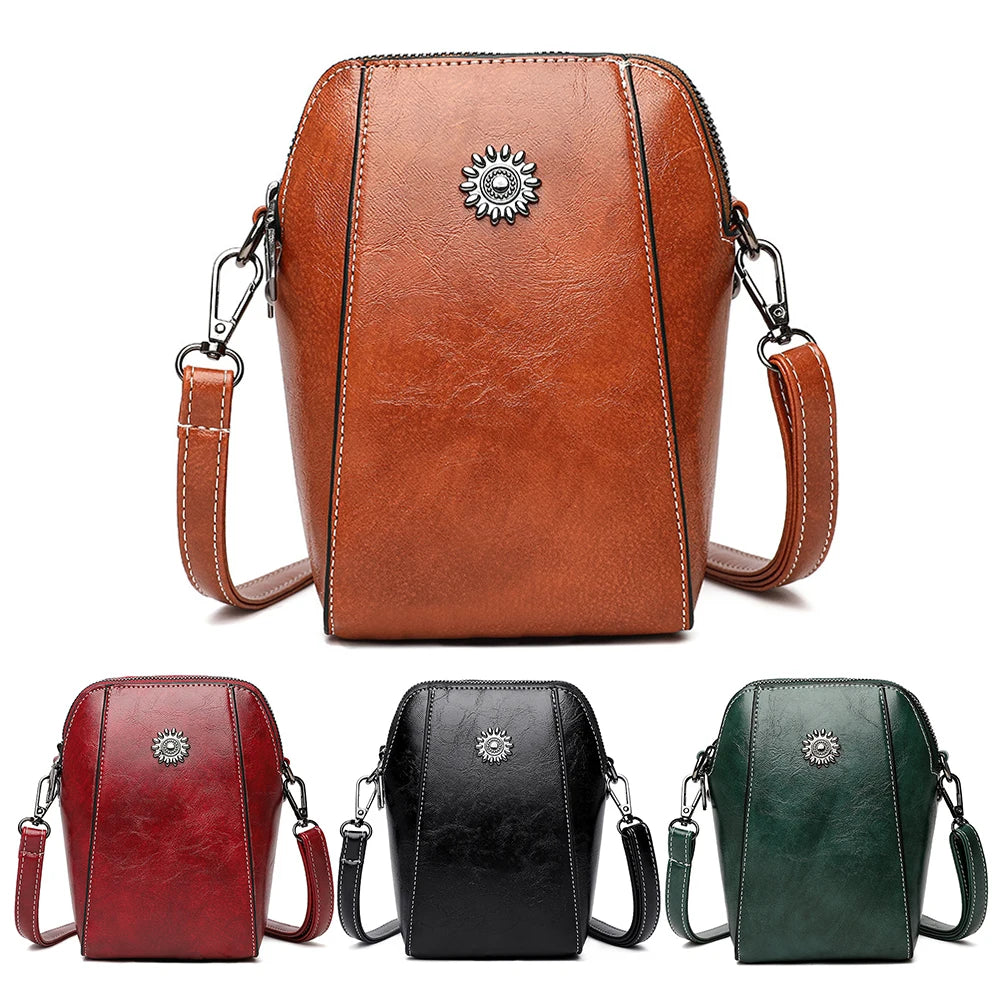 Elegant Women's PU Leather Crossbody Bag