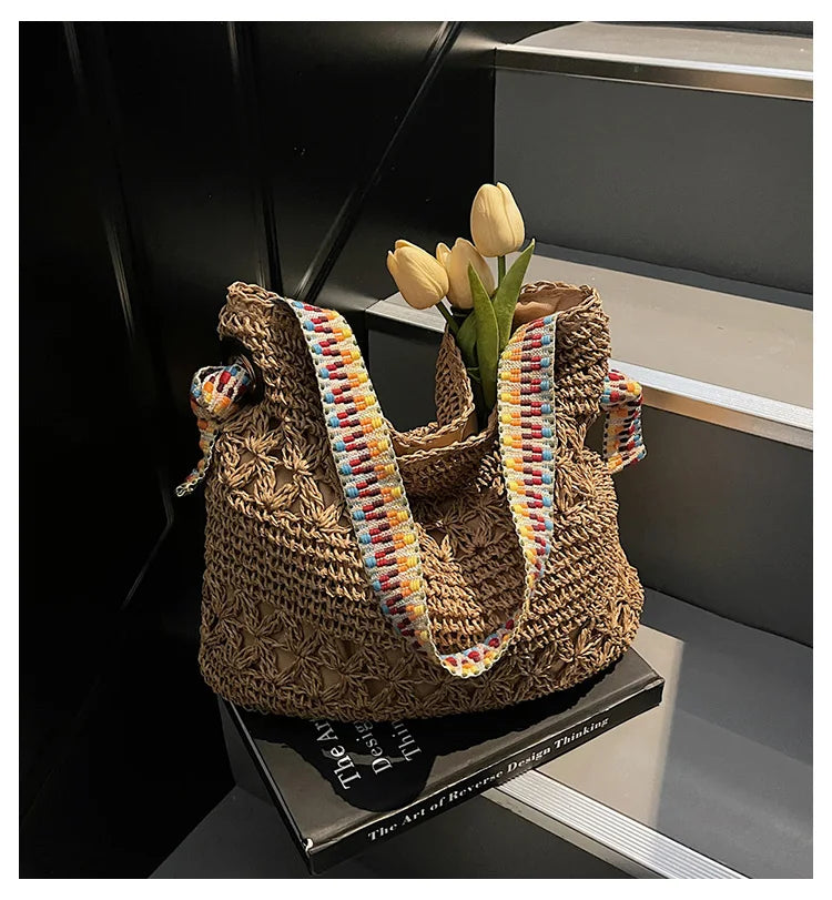 Elegant Summer Woven Tote Bag for Women