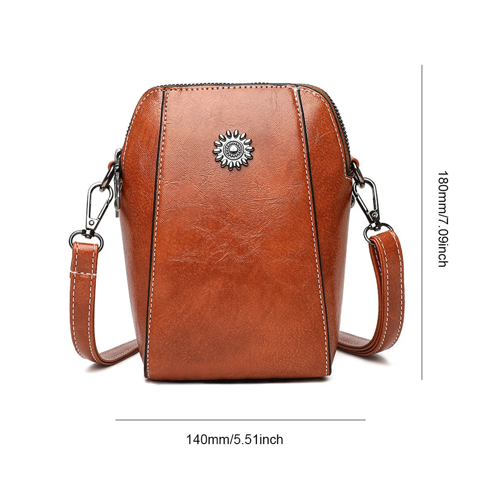 Elegant Women's PU Leather Crossbody Bag