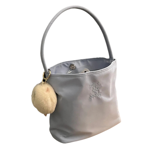 Exquisite Embroidered Canvas Bucket Bag