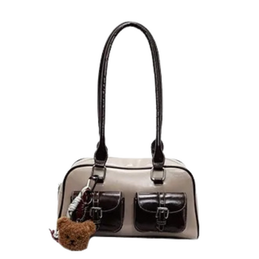 Elegance Boston Shoulder Bag - Soft PU Leather