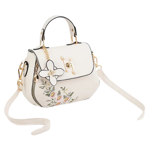 Exquisite Floral Embroidered Women's Handbag
