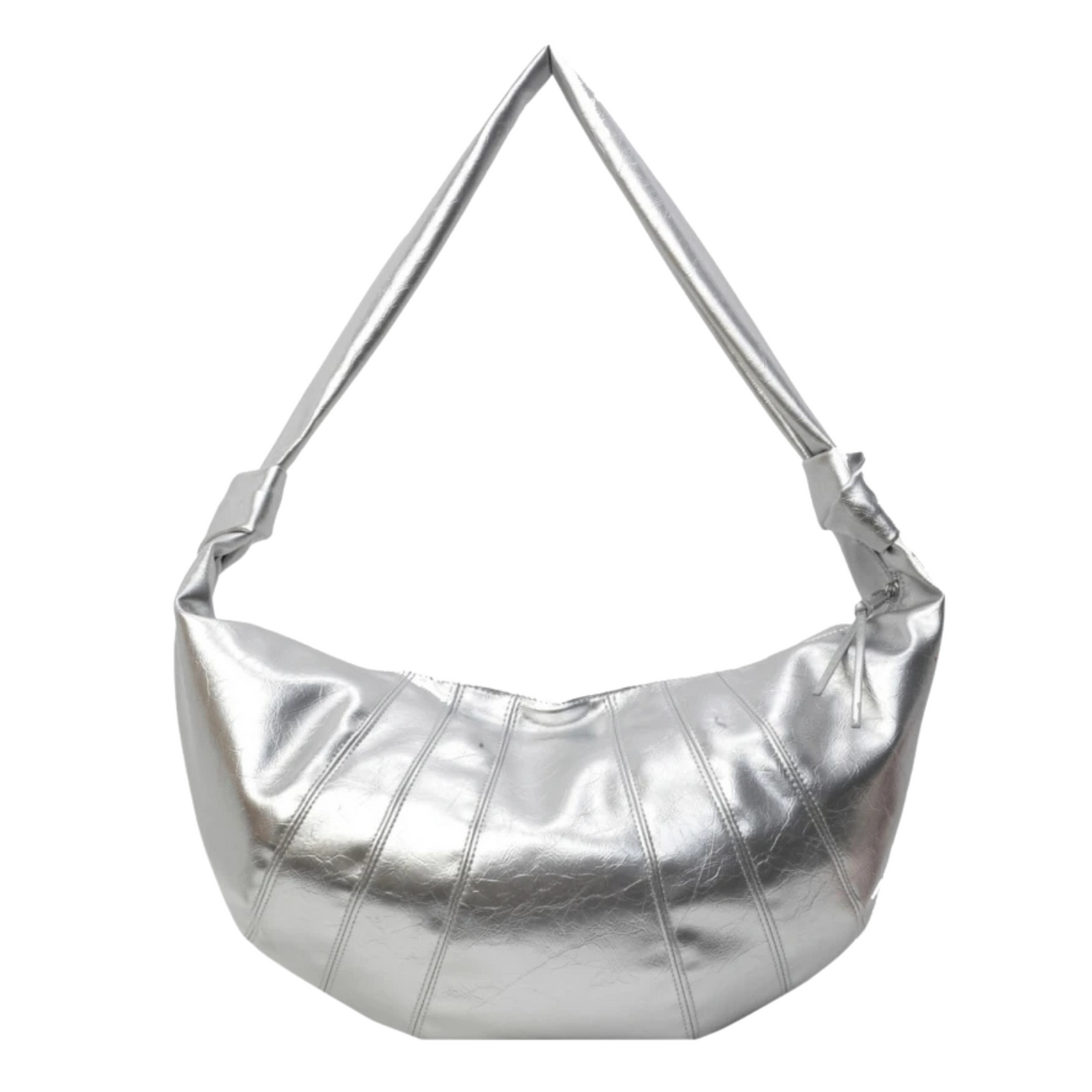 Exquisite Crescent Shoulder Bag - Soft PU Leather Elegance