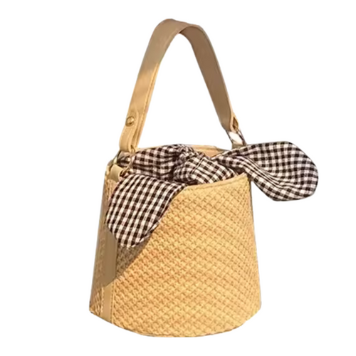 Elegant Woven Bohemian Straw Handbag