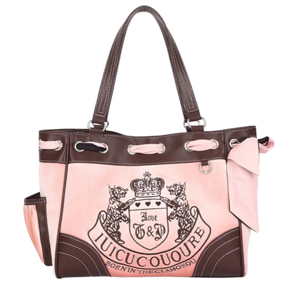 Exquisite Velvet Embroidery Tote Bag - Vintage Chic