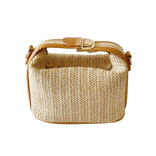 Exquisite Summer Straw Handbag - Chic Woven Crossbody