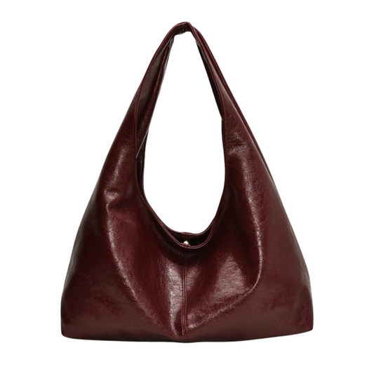 Elegance Retro Shoulder Bag - Luxurious PU Leather