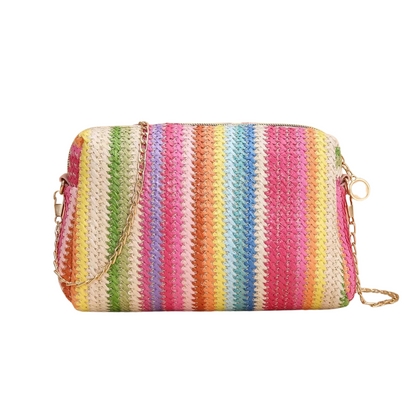 Exquisite Rattan Knitting Women's Straw Crossbody Bag