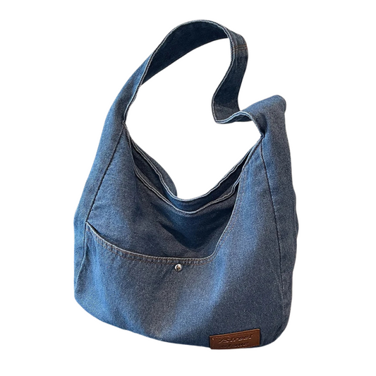 Elegant Denim Shoulder Bag for Women - ILINX Collection