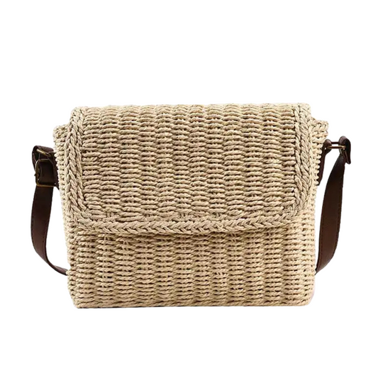 Exquisite Women's Raffia Crossbody Bag